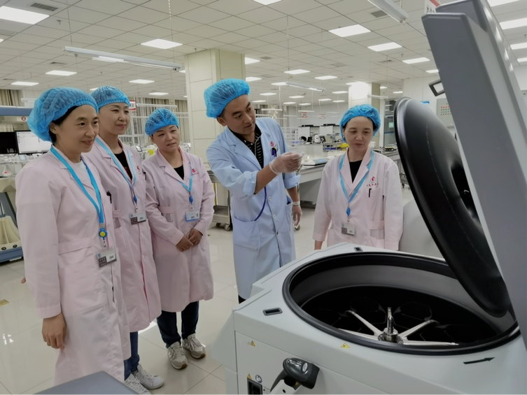 学习使用新设备 提升血液制剂质量